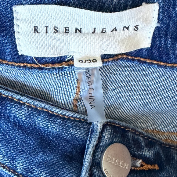 NWT Risen Wide Leg Dark Blue Jeans Women Size 9 or 29 - Picture 7 of 11